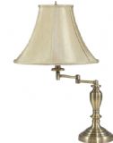 BRONZE ANGLED LIBRARY TABLE LAMP